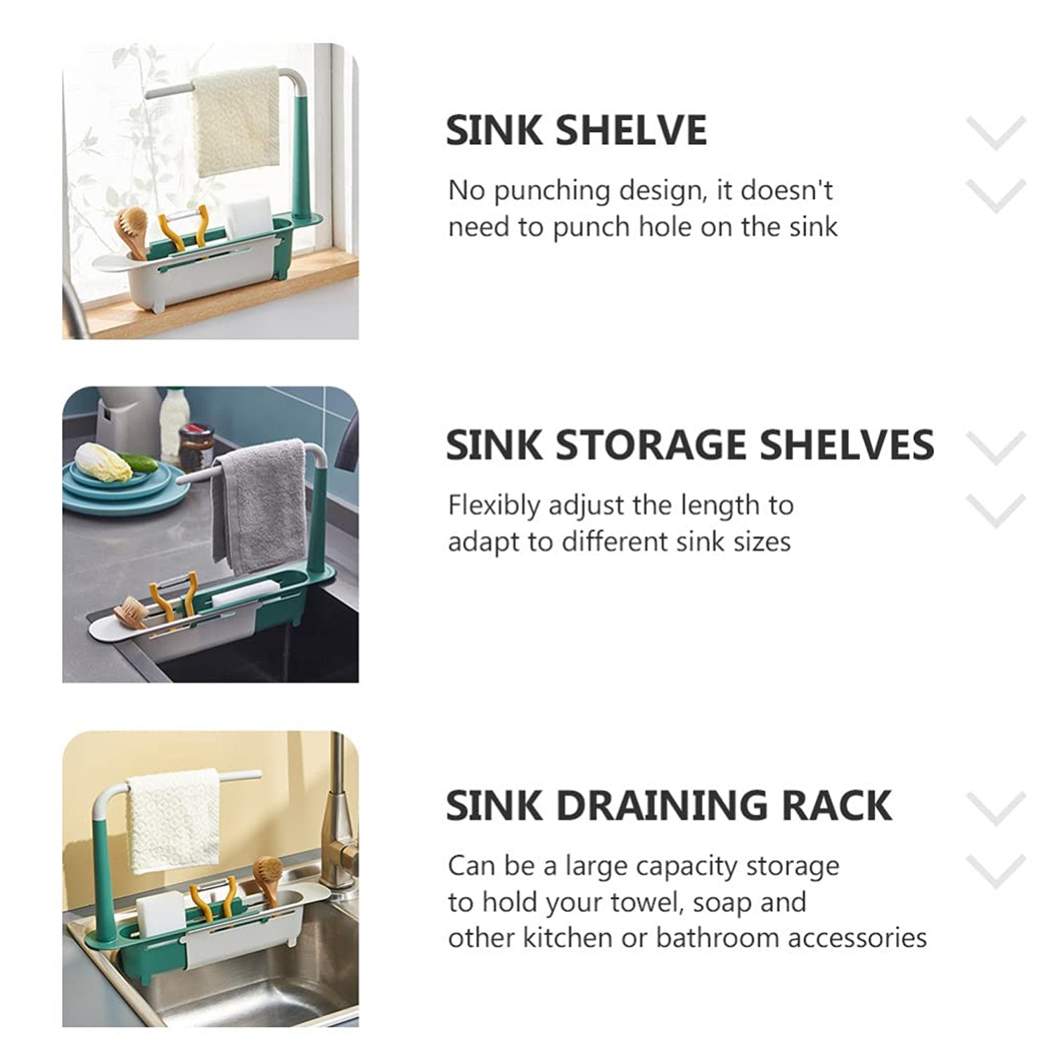 Adjustable drying basket rack for kitchen Adjustable drying basket rack for kitchen